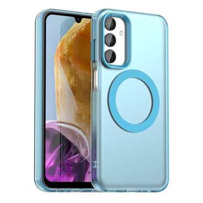 Samsung Galaxy M15 5G Durable MagSafe Phone Case - Hybrid TPU & PC Design, Lightweight & Stylish, Candy Colour, Wireless Charging Friendly