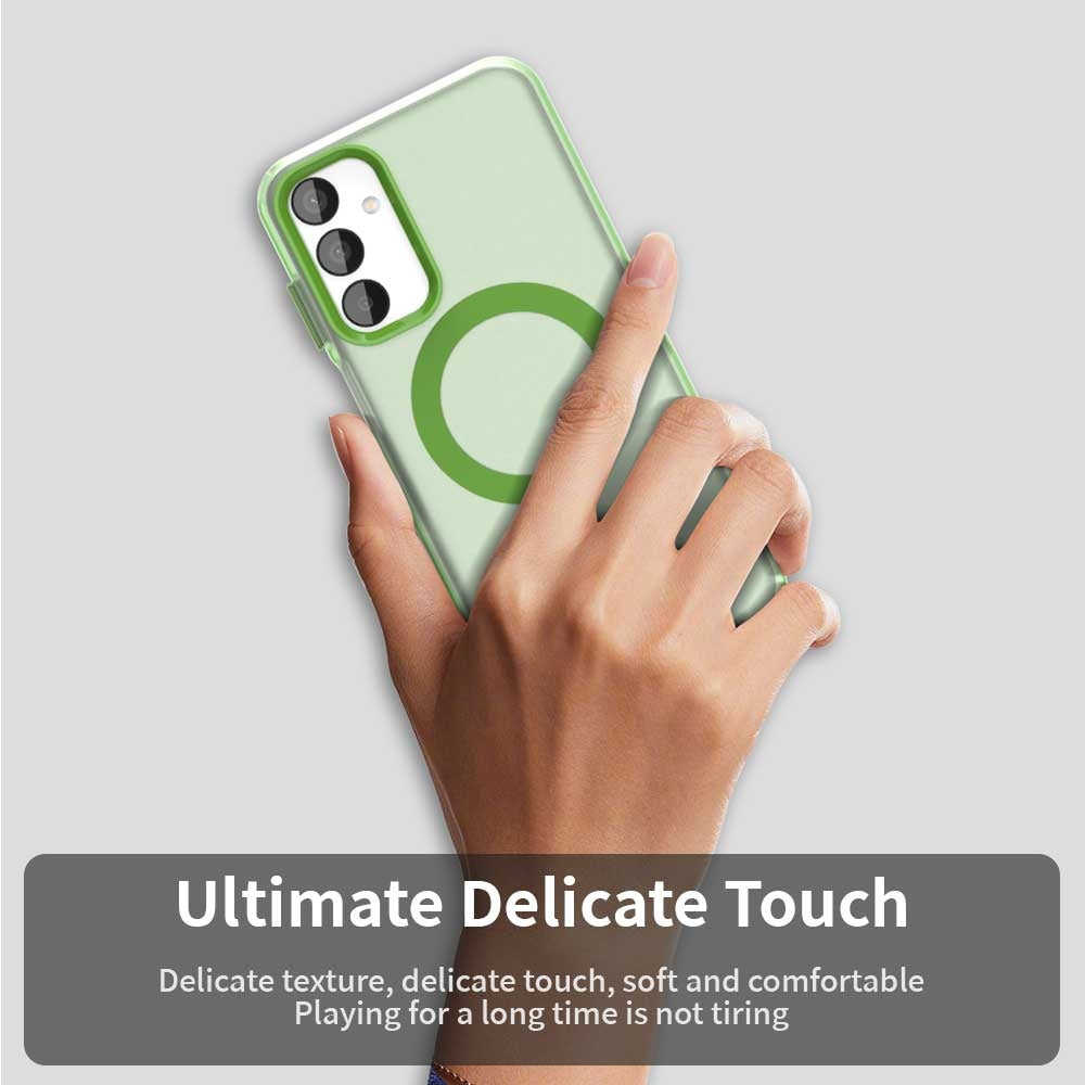 Samsung Galaxy M15 5G Durable MagSafe Phone Case - Hybrid TPU & PC Design, Lightweight & Stylish, Candy Colour, Wireless Charging Friendly