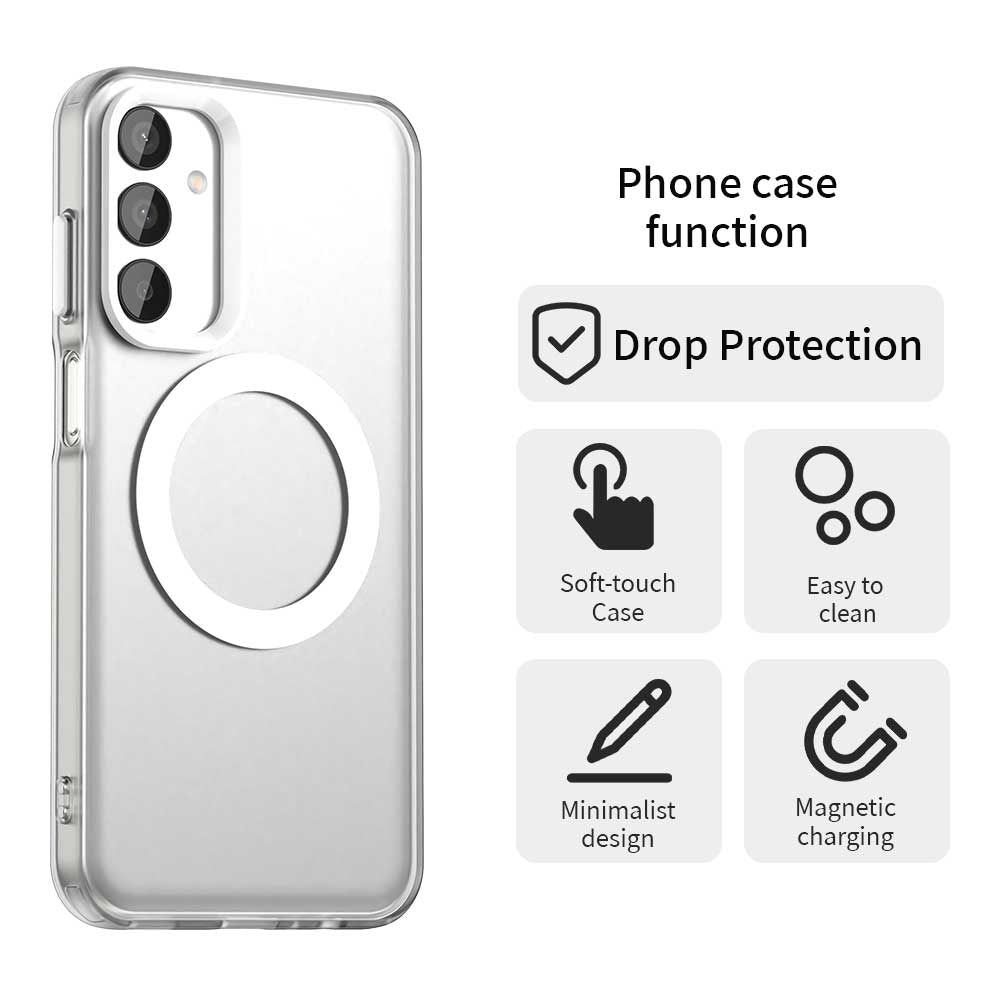 Samsung Galaxy M15 5G Prime Durable MagSafe Phone Case - Hybrid TPU & PC Design, Lightweight & Stylish, Candy Colour, Wireless Charging Friendly