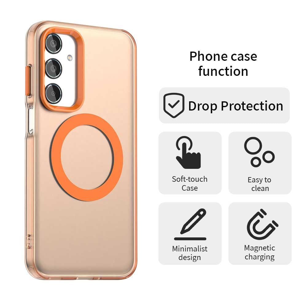 Samsung Galaxy M35 5G Durable MagSafe Phone Case - Hybrid TPU & PC Design, Lightweight & Stylish, Candy Colour, Wireless Charging Friendly