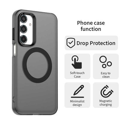 Samsung Galaxy M35 5G Durable MagSafe Phone Case - Hybrid TPU & PC Design, Lightweight & Stylish, Candy Colour, Wireless Charging Friendly