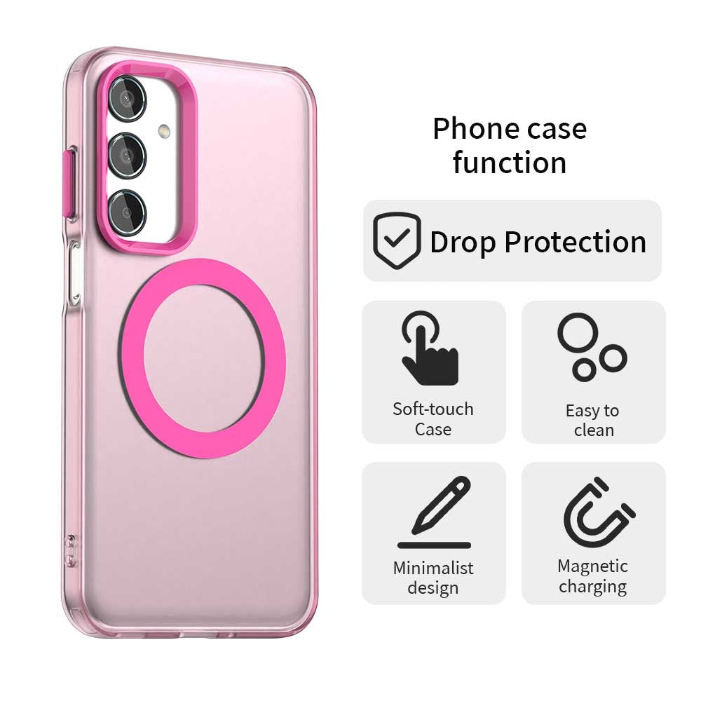 Samsung Galaxy M35 5G Durable MagSafe Phone Case - Hybrid TPU & PC Design, Lightweight & Stylish, Candy Colour, Wireless Charging Friendly