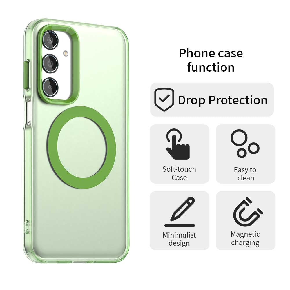 Samsung Galaxy M35 5G Durable MagSafe Phone Case - Hybrid TPU & PC Design, Lightweight & Stylish, Candy Colour, Wireless Charging Friendly