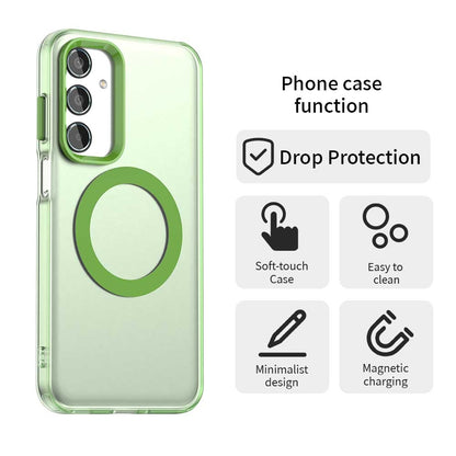Samsung Galaxy M35 5G Durable MagSafe Phone Case - Hybrid TPU & PC Design, Lightweight & Stylish, Candy Colour, Wireless Charging Friendly
