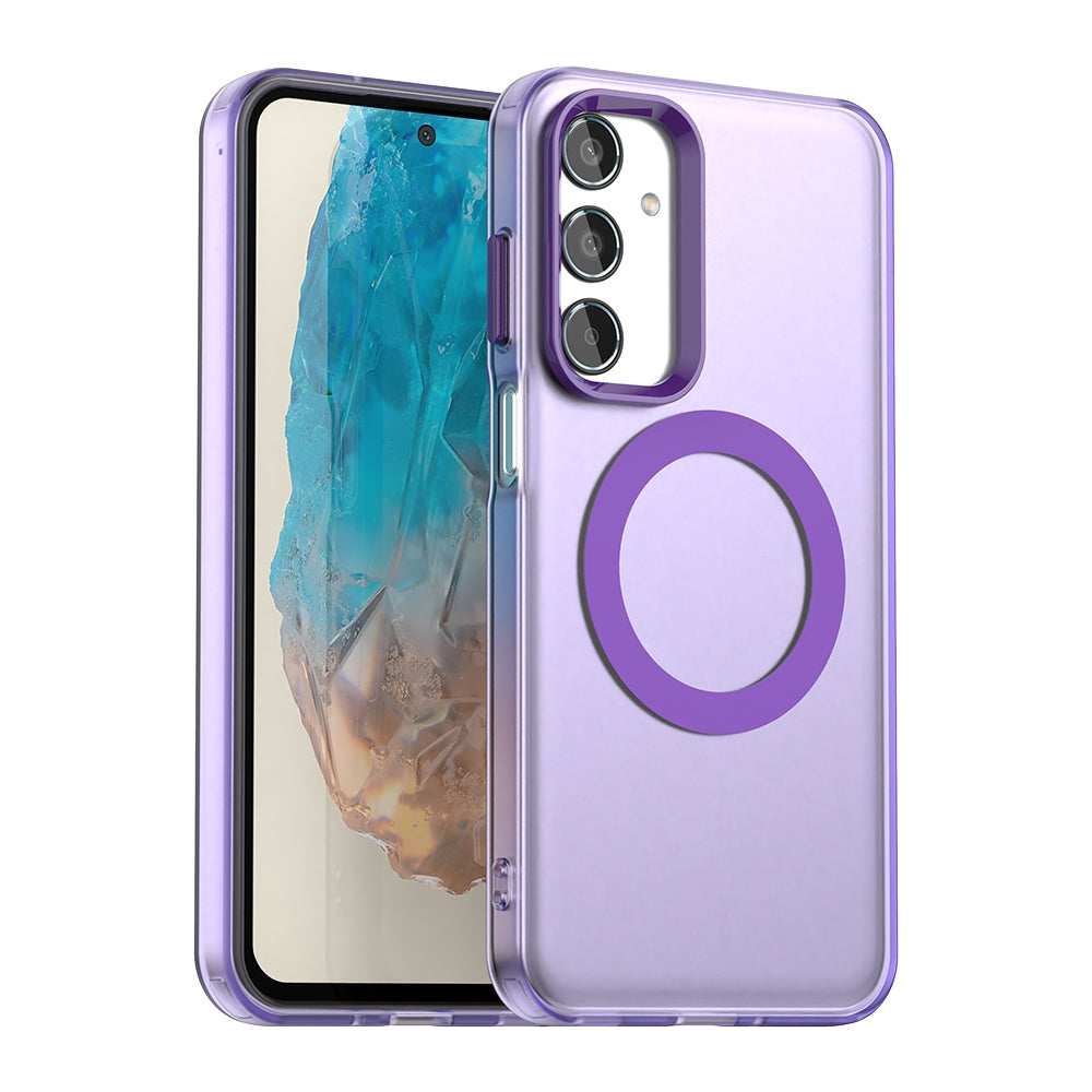 Samsung Galaxy M35 5G Durable MagSafe Phone Case - Hybrid TPU & PC Design, Lightweight & Stylish, Candy Colour, Wireless Charging Friendly