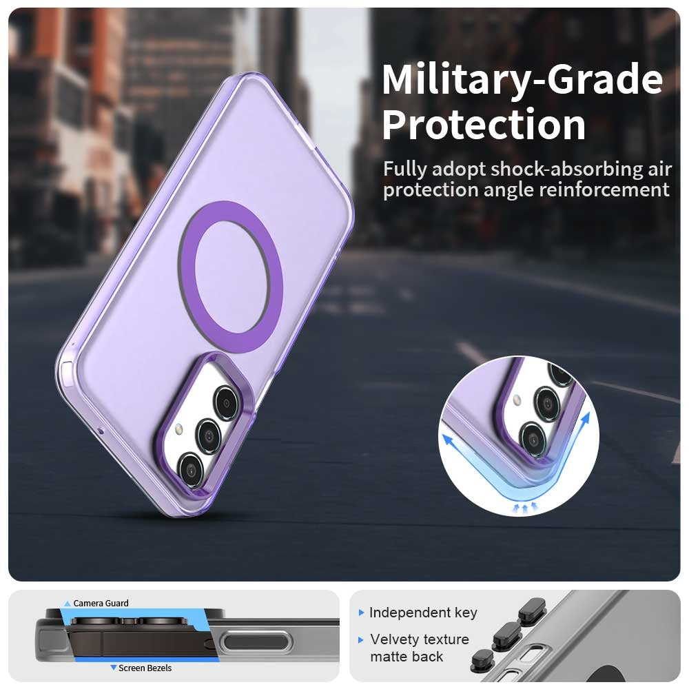 Samsung Galaxy M35 5G Durable MagSafe Phone Case - Hybrid TPU & PC Design, Lightweight & Stylish, Candy Colour, Wireless Charging Friendly