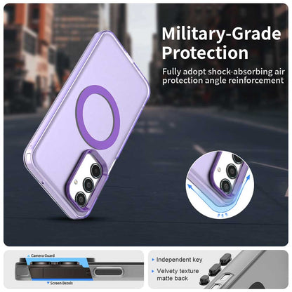 Samsung Galaxy M35 5G Durable MagSafe Phone Case - Hybrid TPU & PC Design, Lightweight & Stylish, Candy Colour, Wireless Charging Friendly