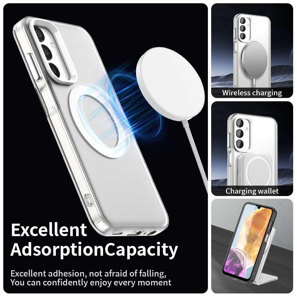 Samsung Galaxy M55 5G Durable MagSafe Phone Case - Hybrid TPU & PC Design, Lightweight & Stylish, Candy Colour, Wireless Charging Friendly