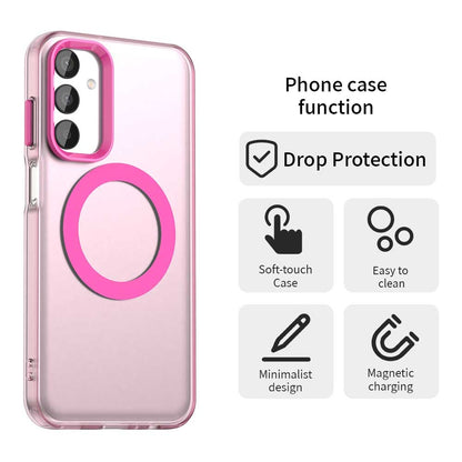 Samsung Galaxy M55 5G Durable MagSafe Phone Case - Hybrid TPU & PC Design, Lightweight & Stylish, Candy Colour, Wireless Charging Friendly