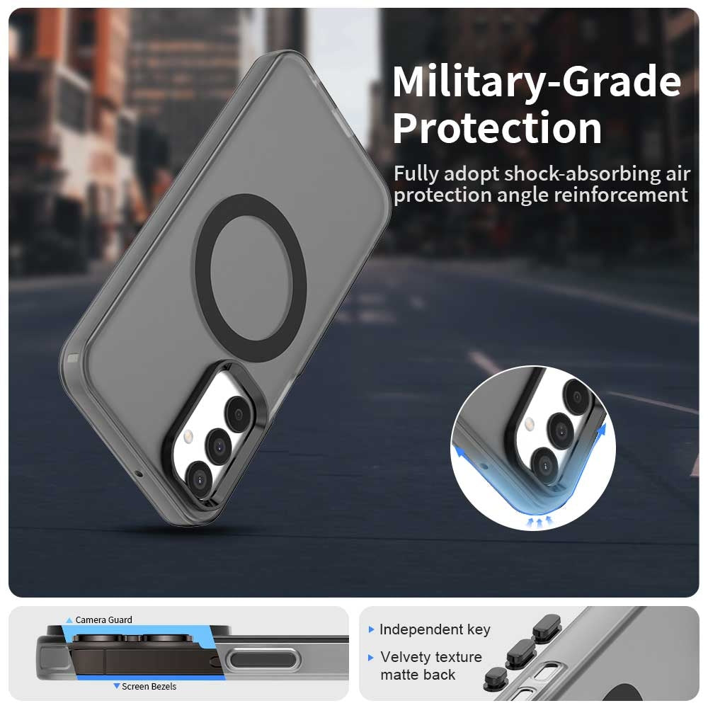 Samsung Galaxy M55s 5G Durable MagSafe Phone Case - Hybrid TPU & PC Design, Lightweight & Stylish, Candy Colour, Wireless Charging Friendly