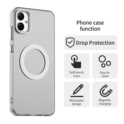 Samsung Galaxy M05 Durable MagSafe Phone Case - Hybrid TPU & PC Design, Lightweight & Stylish, Candy Colour, Wireless Charging Friendly