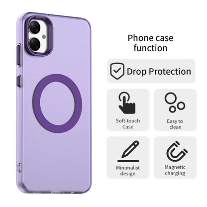 Samsung Galaxy M05 Durable MagSafe Phone Case - Hybrid TPU & PC Design, Lightweight & Stylish, Candy Colour, Wireless Charging Friendly