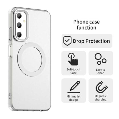 Samsung Galaxy F14 4G Durable MagSafe Phone Case - Hybrid TPU & PC Design, Lightweight & Stylish, Candy Colour, Wireless Charging Friendly