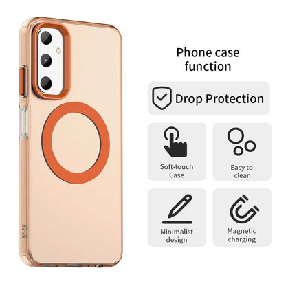 Samsung Galaxy F14 4G Durable MagSafe Phone Case - Hybrid TPU & PC Design, Lightweight & Stylish, Candy Colour, Wireless Charging Friendly