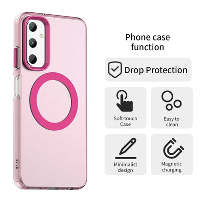 Samsung Galaxy F14 4G Durable MagSafe Phone Case - Hybrid TPU & PC Design, Lightweight & Stylish, Candy Colour, Wireless Charging Friendly