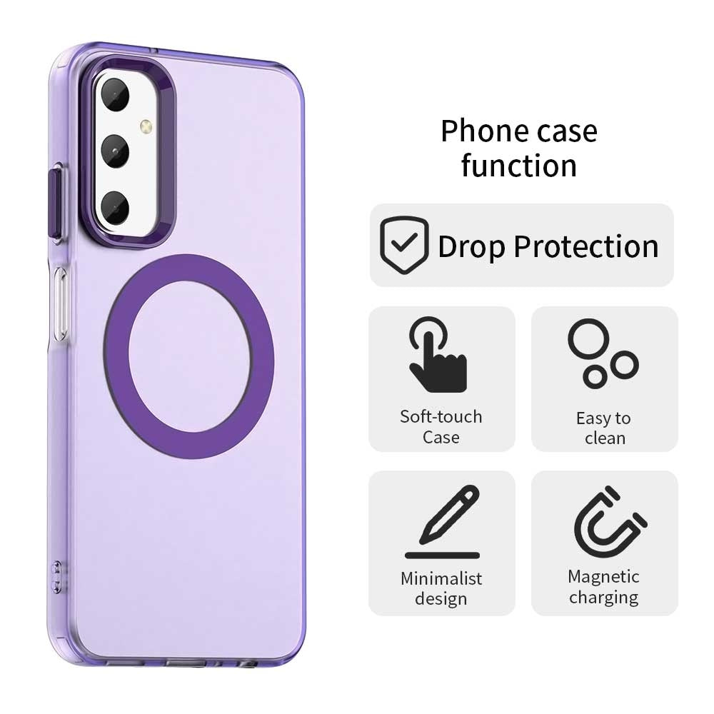 Samsung Galaxy F14 4G Durable MagSafe Phone Case - Hybrid TPU & PC Design, Lightweight & Stylish, Candy Colour, Wireless Charging Friendly