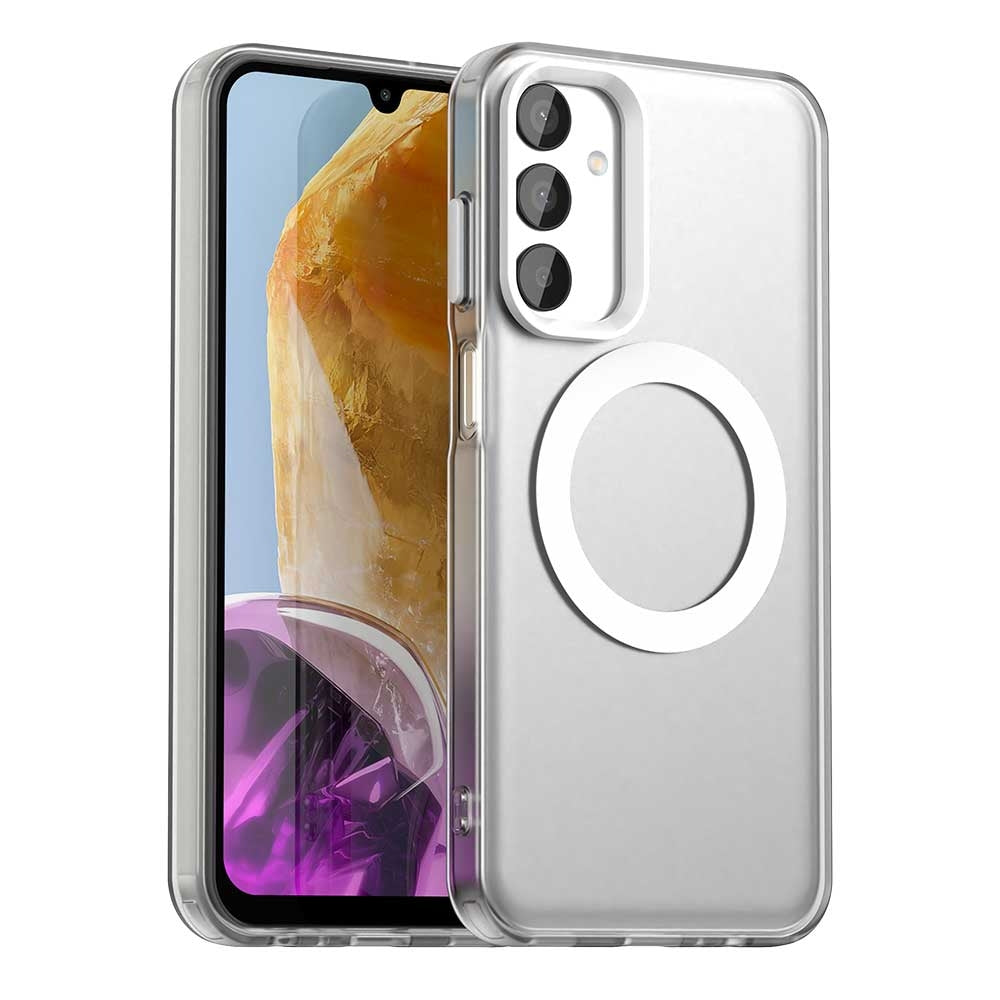 Samsung Galaxy F15 5G Durable MagSafe Phone Case - Hybrid TPU & PC Design, Lightweight & Stylish, Candy Colour, Wireless Charging Friendly