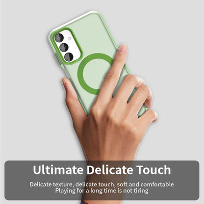 Samsung Galaxy F15 5G Durable MagSafe Phone Case - Hybrid TPU & PC Design, Lightweight & Stylish, Candy Colour, Wireless Charging Friendly