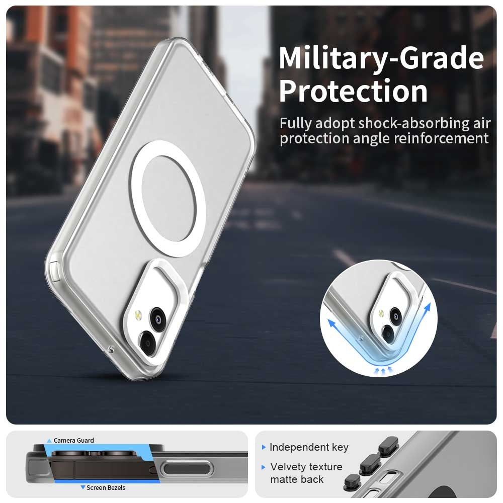 Samsung Galaxy F14 5G Durable MagSafe Phone Case - Hybrid TPU & PC Design, Lightweight & Stylish, Candy Colour, Wireless Charging Friendly