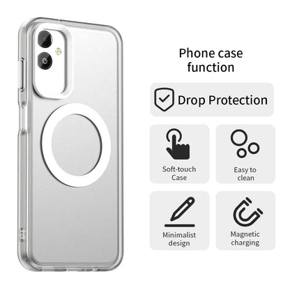 Samsung Galaxy F14 5G Durable MagSafe Phone Case - Hybrid TPU & PC Design, Lightweight & Stylish, Candy Colour, Wireless Charging Friendly