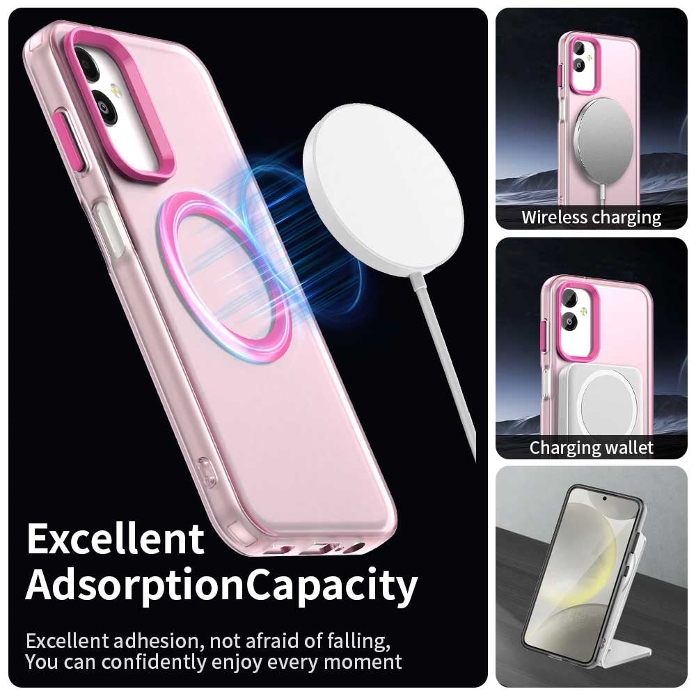 Samsung Galaxy F14 5G Durable MagSafe Phone Case - Hybrid TPU & PC Design, Lightweight & Stylish, Candy Colour, Wireless Charging Friendly