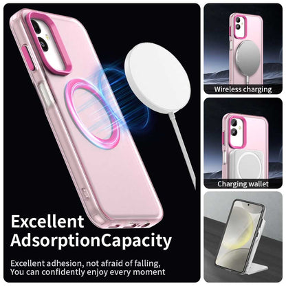 Samsung Galaxy F14 5G Durable MagSafe Phone Case - Hybrid TPU & PC Design, Lightweight & Stylish, Candy Colour, Wireless Charging Friendly