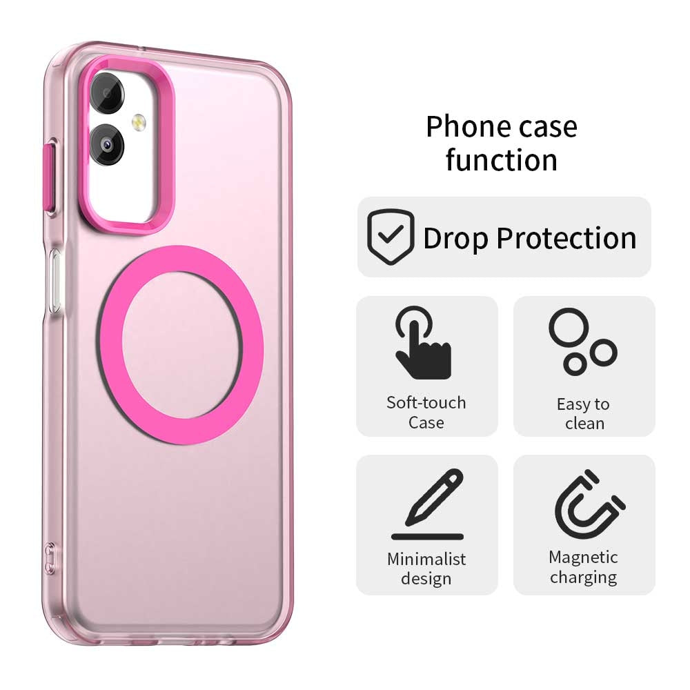 Samsung Galaxy F14 5G Durable MagSafe Phone Case - Hybrid TPU & PC Design, Lightweight & Stylish, Candy Colour, Wireless Charging Friendly