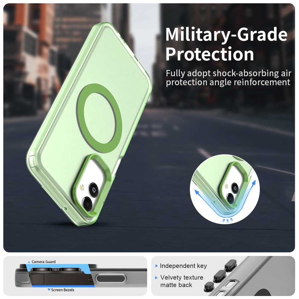 Samsung Galaxy F14 5G Durable MagSafe Phone Case - Hybrid TPU & PC Design, Lightweight & Stylish, Candy Colour, Wireless Charging Friendly