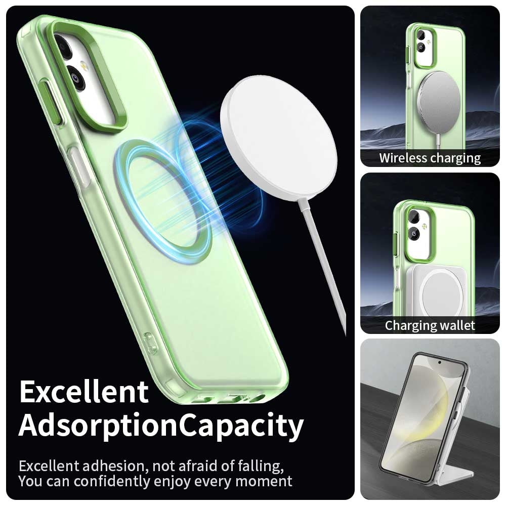 Samsung Galaxy F14 5G Durable MagSafe Phone Case - Hybrid TPU & PC Design, Lightweight & Stylish, Candy Colour, Wireless Charging Friendly