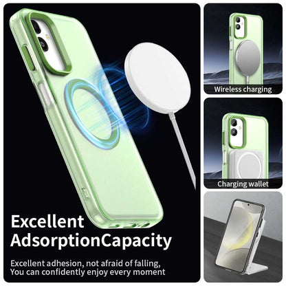 Samsung Galaxy F14 5G Durable MagSafe Phone Case - Hybrid TPU & PC Design, Lightweight & Stylish, Candy Colour, Wireless Charging Friendly