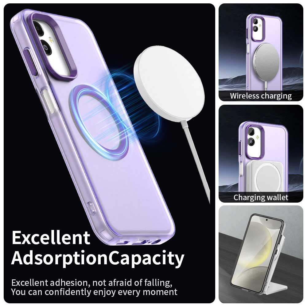 Samsung Galaxy F14 5G Durable MagSafe Phone Case - Hybrid TPU & PC Design, Lightweight & Stylish, Candy Colour, Wireless Charging Friendly