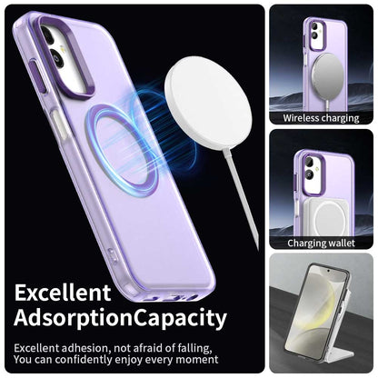 Samsung Galaxy F14 5G Durable MagSafe Phone Case - Hybrid TPU & PC Design, Lightweight & Stylish, Candy Colour, Wireless Charging Friendly