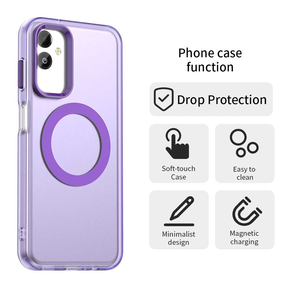 Samsung Galaxy F14 5G Durable MagSafe Phone Case - Hybrid TPU & PC Design, Lightweight & Stylish, Candy Colour, Wireless Charging Friendly