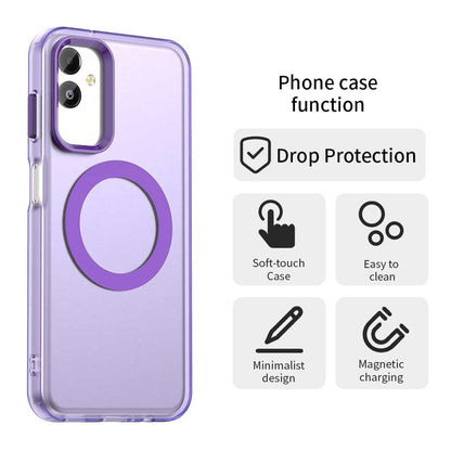Samsung Galaxy F14 5G Durable MagSafe Phone Case - Hybrid TPU & PC Design, Lightweight & Stylish, Candy Colour, Wireless Charging Friendly