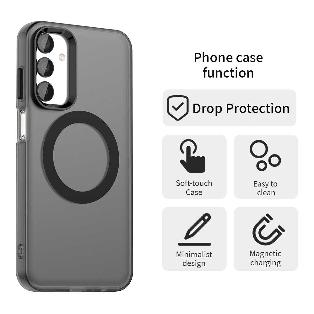 Samsung Galaxy F55 5G Durable MagSafe Phone Case - Hybrid TPU & PC Design, Lightweight & Stylish, Candy Colour, Wireless Charging Friendly