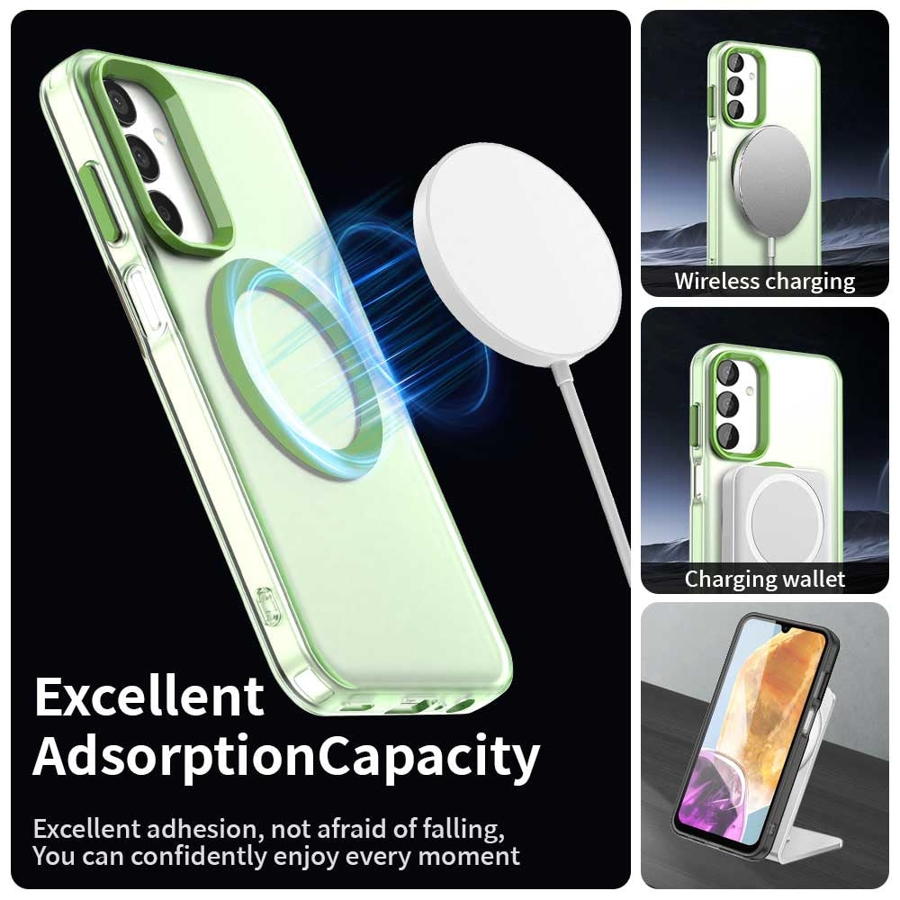 Samsung Galaxy F55 5G Durable MagSafe Phone Case - Hybrid TPU & PC Design, Lightweight & Stylish, Candy Colour, Wireless Charging Friendly