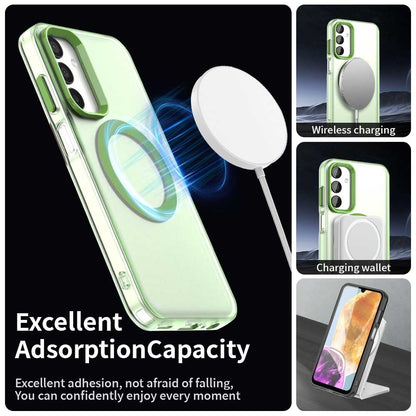 Samsung Galaxy F55 5G Durable MagSafe Phone Case - Hybrid TPU & PC Design, Lightweight & Stylish, Candy Colour, Wireless Charging Friendly