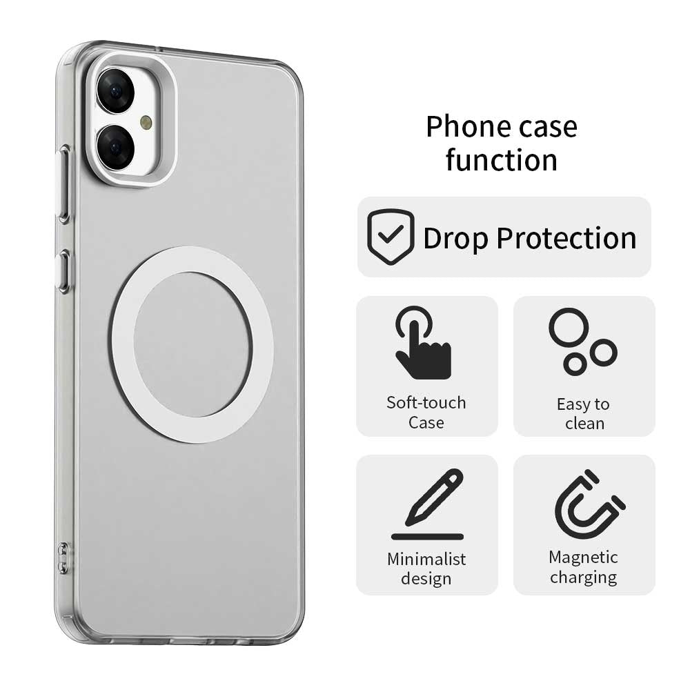 Samsung Galaxy F05 Durable MagSafe Phone Case - Hybrid TPU & PC Design, Lightweight & Stylish, Candy Colour, Wireless Charging Friendly