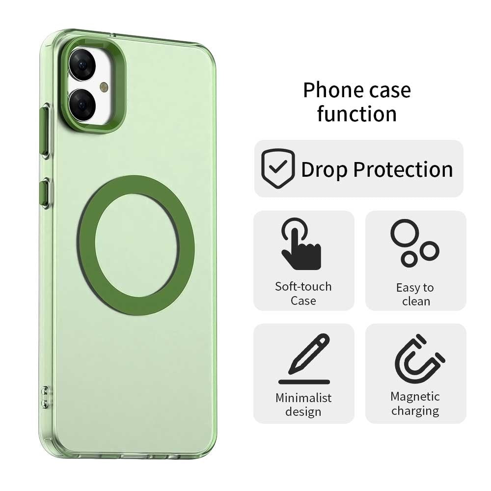 Samsung Galaxy F05 Durable MagSafe Phone Case - Hybrid TPU & PC Design, Lightweight & Stylish, Candy Colour, Wireless Charging Friendly