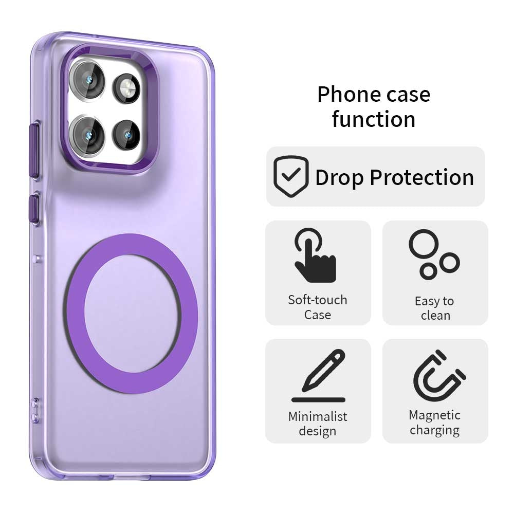 Motorola Edge 50 Neo Durable MagSafe Phone Case - Hybrid TPU & PC Design, Lightweight & Stylish, Candy Colour, Wireless Charging Friendly