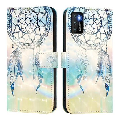 Cubot P50 Leather Flip Phone Case with 3D Painted Design, Card Holder, Wallet & Stand Function - Durable Protection & Easy Access