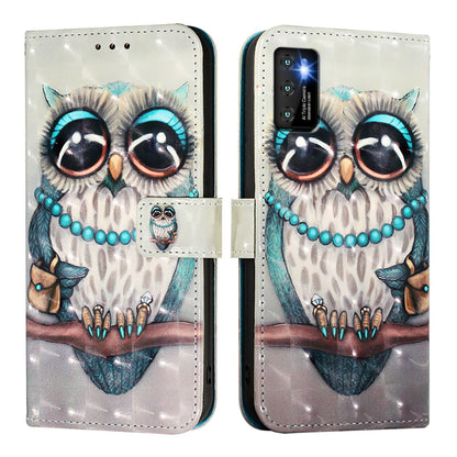Cubot P50 Leather Flip Phone Case with 3D Painted Design, Card Holder, Wallet & Stand Function - Durable Protection & Easy Access