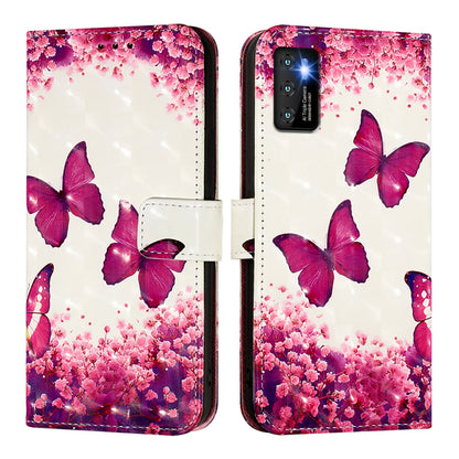 Cubot P50 Leather Flip Phone Case with 3D Painted Design, Card Holder, Wallet & Stand Function - Durable Protection & Easy Access
