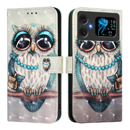 Cubot A20 Leather Flip Phone Case with 3D Painted Design, Card Holder, Wallet & Stand Function - Durable Protection & Easy Access