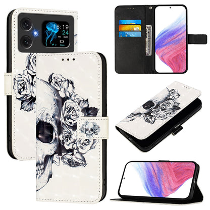 Cubot A20 Leather Flip Phone Case with 3D Painted Design, Card Holder, Wallet & Stand Function - Durable Protection & Easy Access