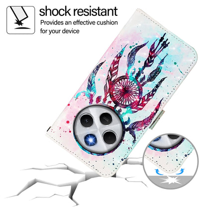 Redmi 14C 4G Leather Flip Phone Case with 3D Painted Design, Card Holder, Wallet & Stand Function - Durable Protection & Easy Access