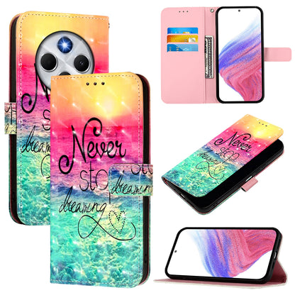 Redmi 14C 4G Leather Flip Phone Case with 3D Painted Design, Card Holder, Wallet & Stand Function - Durable Protection & Easy Access