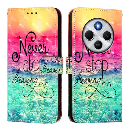 Redmi 14C 4G Leather Flip Phone Case with 3D Painted Design, Card Holder, Wallet & Stand Function - Durable Protection & Easy Access