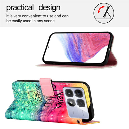Redmi K70 Ultra 5G Global Leather Flip Phone Case with 3D Painted Design, Card Holder, Wallet & Stand Function - Durable Protection & Easy Access