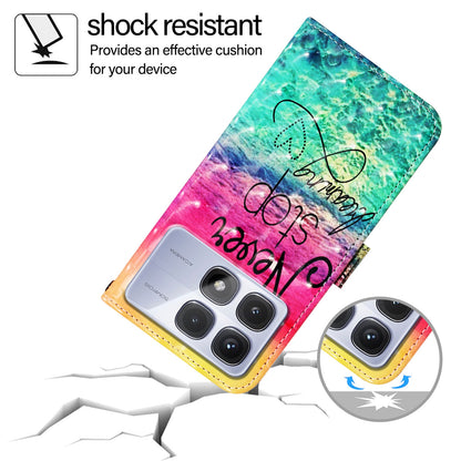 Redmi K70 Ultra 5G Global Leather Flip Phone Case with 3D Painted Design, Card Holder, Wallet & Stand Function - Durable Protection & Easy Access